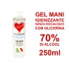 Gel Igienizzante mani senza risciacquo 70% di alcool 250ml